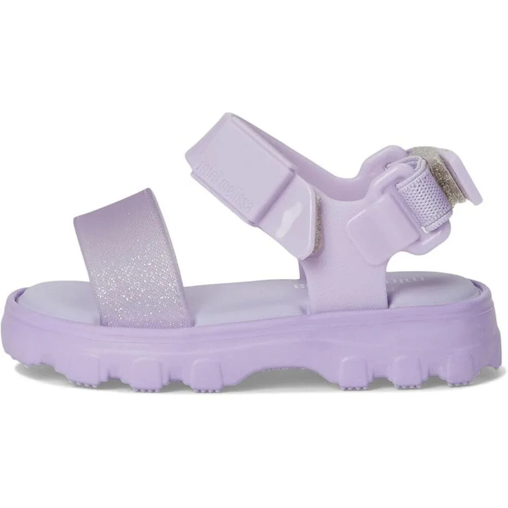 Mini Melissa Kick Off Sandals Toddler US 12 Purple Adjustable Strap ZOGG1123